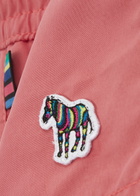 Paul Smith Zebra Logo Shell Swim Shorts Pink
