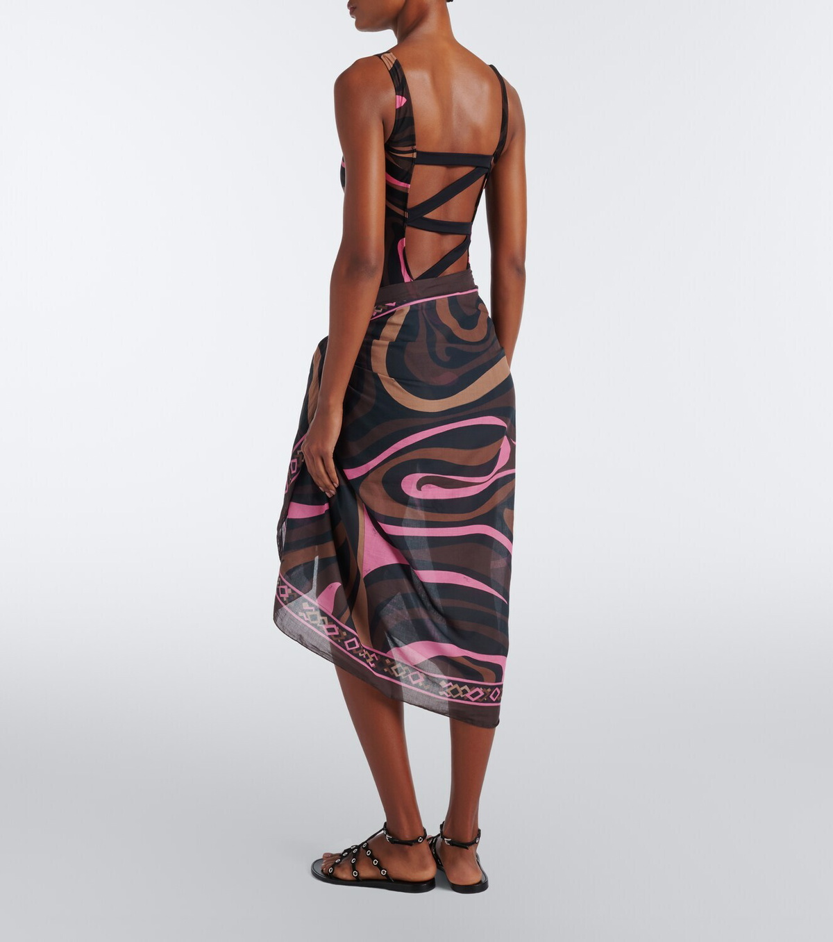 Pucci Marmo cotton beach cover-up