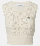 Vivienne Westwood Ella cropped cotton sweater vest