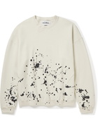 NOMA t.d. - Hand-Dyed Splattered Sweatshirt - Neutrals