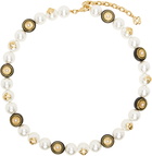 Casablanca White Spoke Wheel Necklace