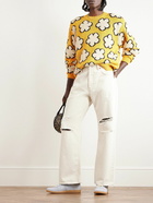 KENZO - Boke Flower Intarsia Cotton Sweater - Yellow