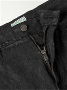 Guess USA - Slim-Fit Straight-Leg Coated Jeans - Black