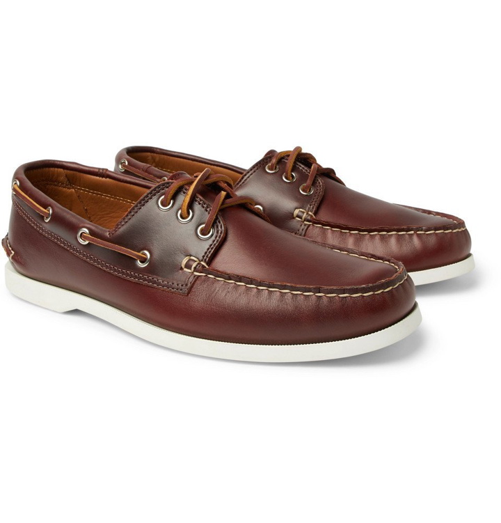 Photo: Quoddy - Downeast Leather Boat Shoes - Dark brown