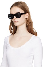 TOTEME Black 'The Ovals' Sunglasses