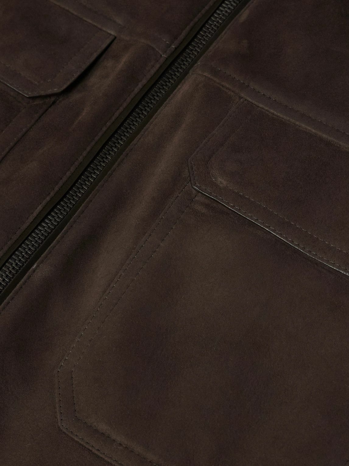 Zegna - Shearling Trucker Jacket - Brown