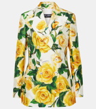 Dolce&Gabbana Turlington floral silk-blend jacket