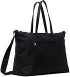 Alexander McQueen Black Skull Zipped Shopping Tote