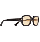 Gucci - Square-Frame Acetate and Gold-Tone Sunglasses - Black