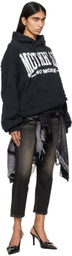 doublet Black Zombie Silhouette Hoodie