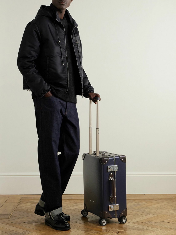 Photo: Globe-Trotter - Metropolis Leather-Trimmed Vulcanised Fibreboard Carry-On Suitcase