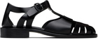 HEREU Black Pesca Sandals