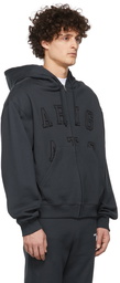 Axel Arigato Grey Legend Zip Hoodie