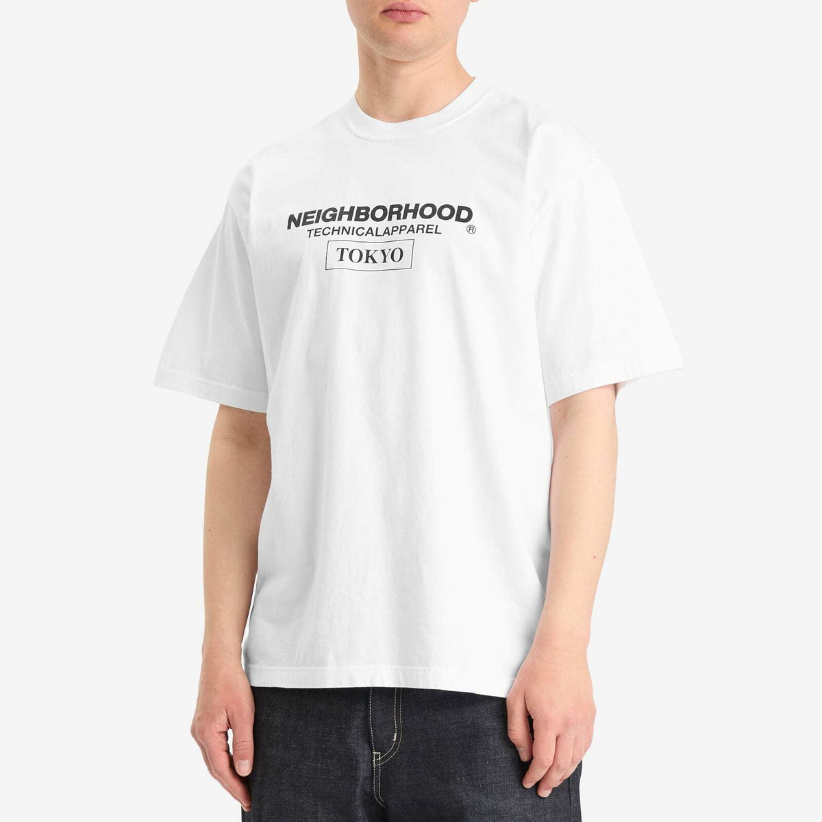 Neighborhood Men's SS-16 T-Shirt in White Neighborhood