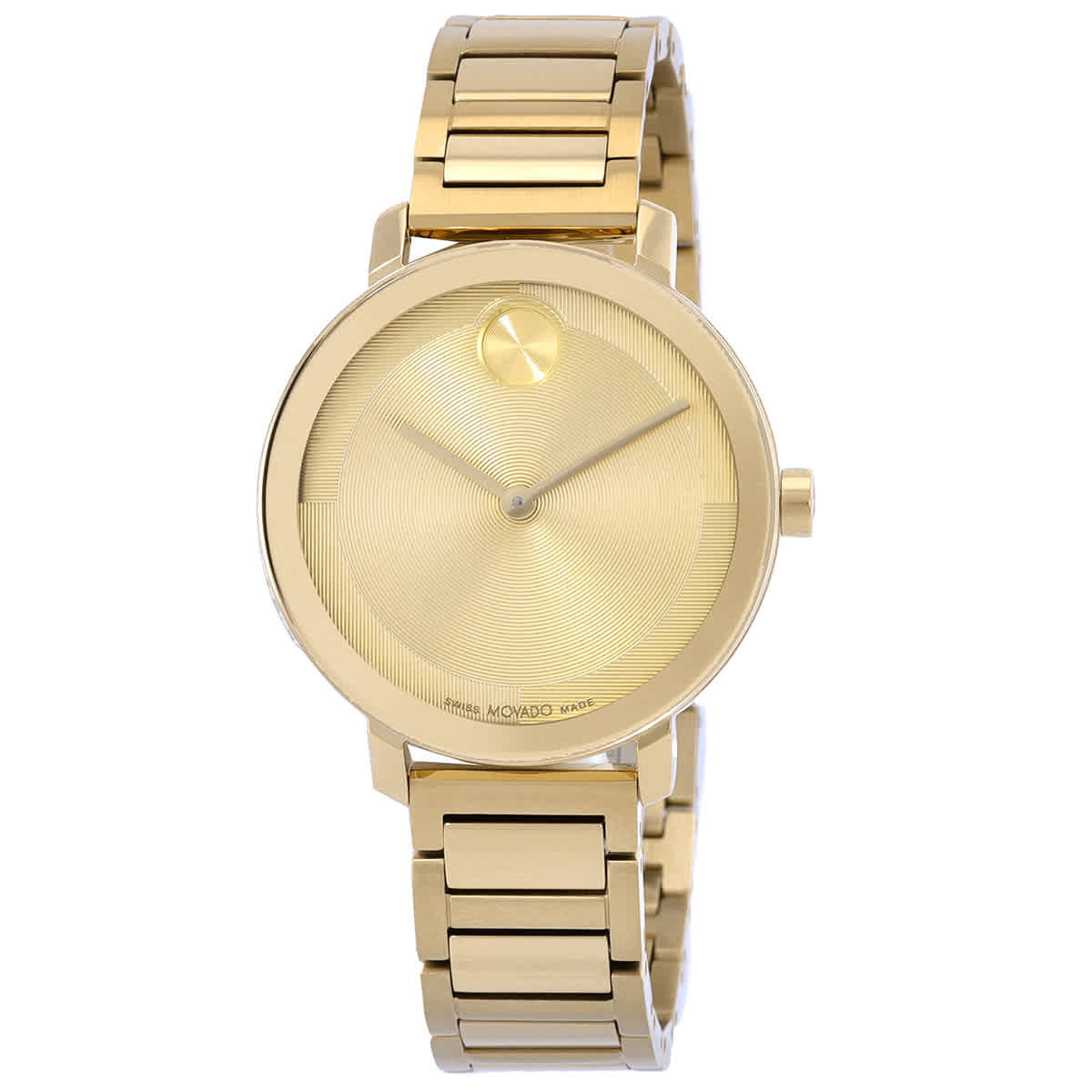 Movado Bold Evolution 2.0 Quartz Gold Dial Ladies Watch 3601104 Movado