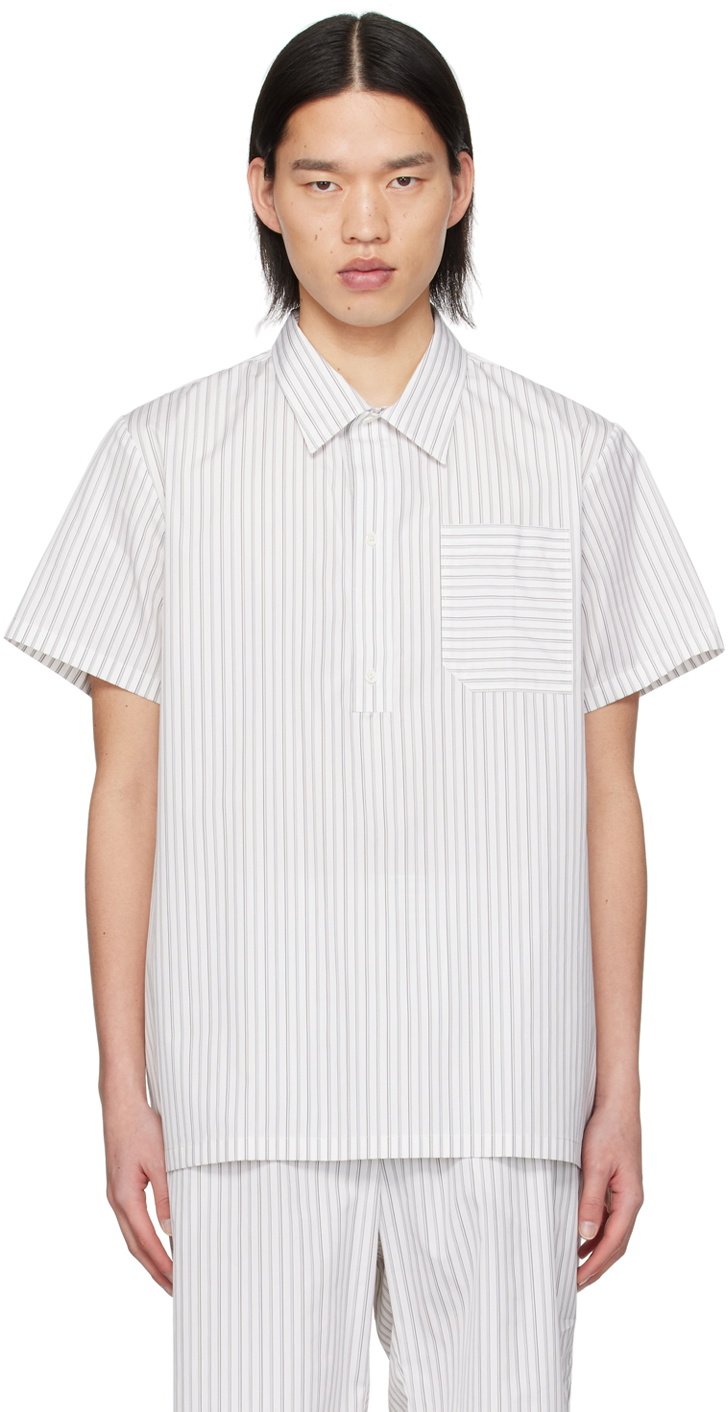 Mark Kenly Domino Tan Studio White Sidney Shirt