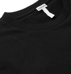 Loewe - Contrast-Tipped Logo-Print Cotton-Jersey T-Shirt - Men - Black