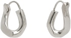 Maison Margiela Silver Single Curb Earrings