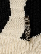 MARC JACOBS Distressed Monogram Oversize Sweater