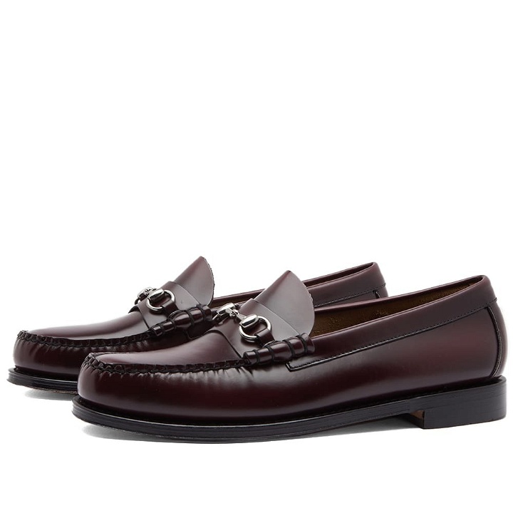Photo: Bass Weejuns Men's Lincoln Horse Bit Loafer in Wine Leather