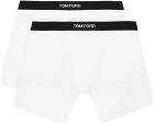 TOM FORD Two-Pack White Cotton Boxers