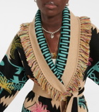 Alanui - Wool jacquard cardigan