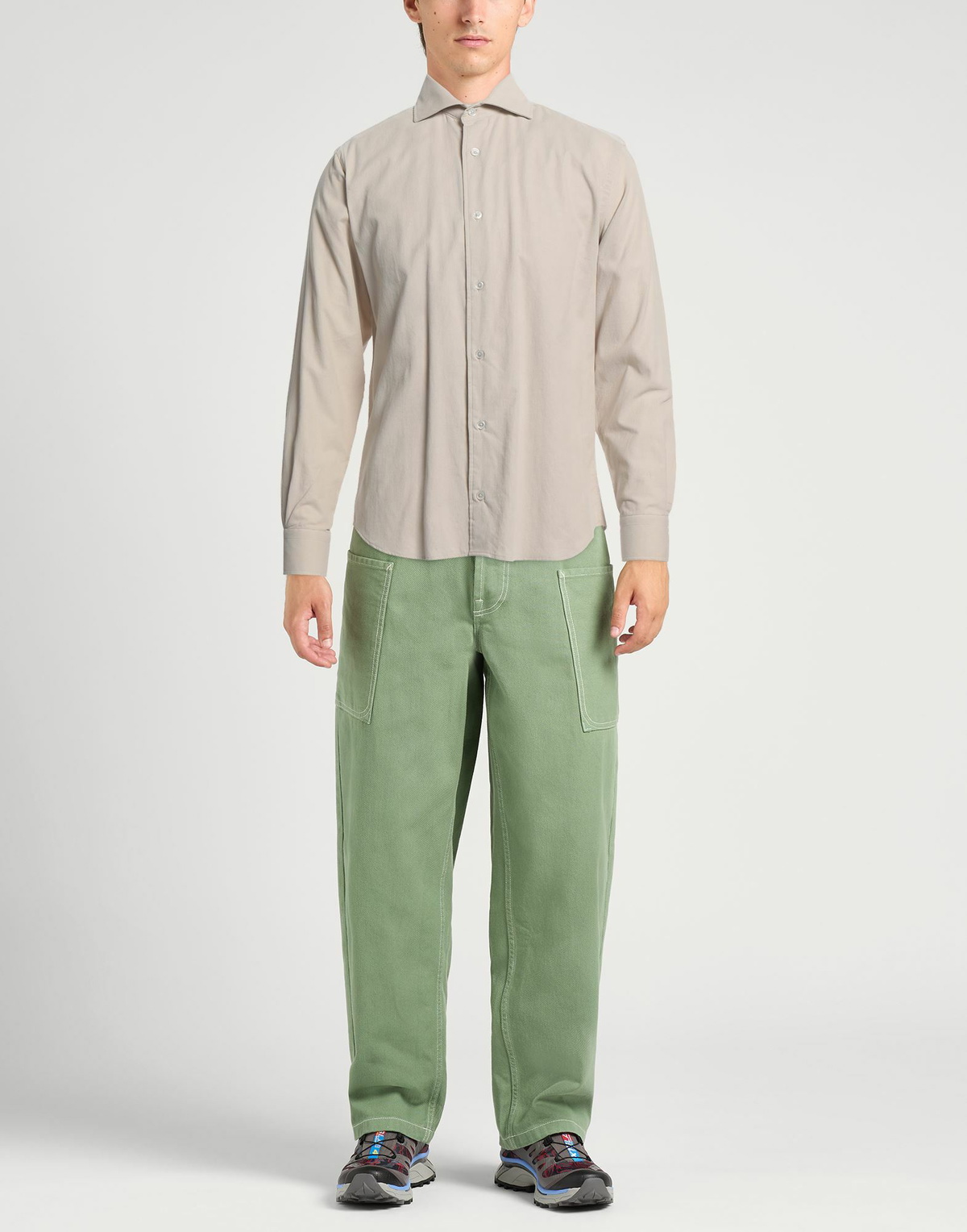 Fedeli Mens Shirt in Beige