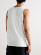 Nike - Premium Essentials Logo-Embroidered Cotton-Jersey Tank Top - White