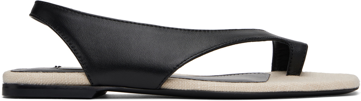 TOTEME 35mm Lizard Print Leather Thong Sandals Toteme