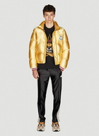 8 Moncler Palm Angels - Keon Puffer Jacket in Gold