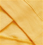 Entireworld - Slim-Fit Mélange Fleece-Back Organic Cotton-Jersey Sweatshirt - Yellow