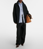 The Frankie Shop Baxter oversized pinstripe blouson jacket