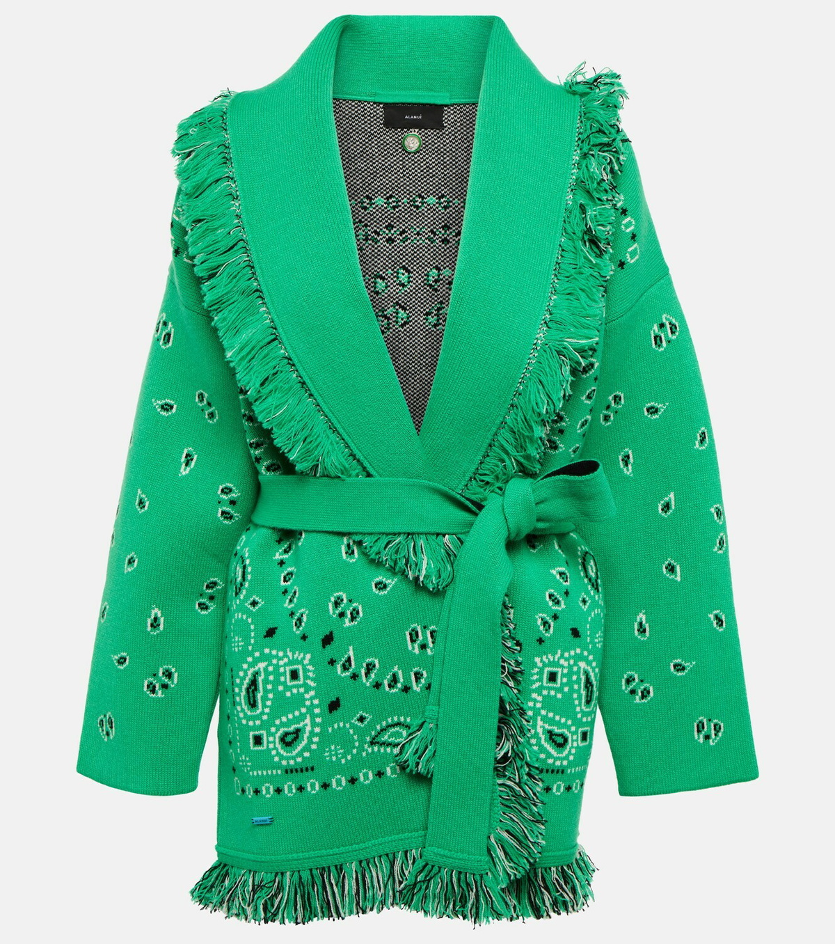 Alanui - Bandana cashmere cardigan