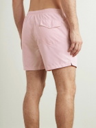 Ralph Lauren Purple label - Straight-Leg Mid-Length Logo-Embroidered Swim Shorts - Pink