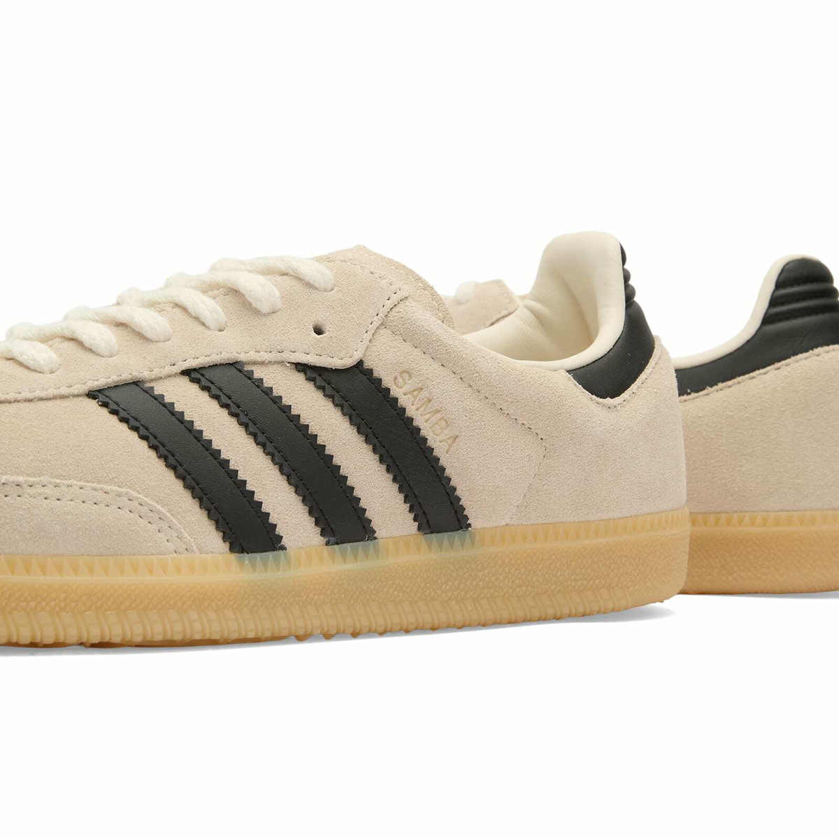 Adidas Samba OG Sneaker in Crystal White/Core Black/Gum