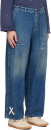 Maison Margiela Indigo Distressed Jeans