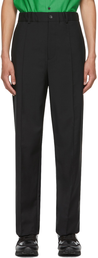 Photo: Valentino Black Mohair Drawstring Trousers