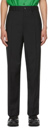 Valentino Black Mohair Drawstring Trousers