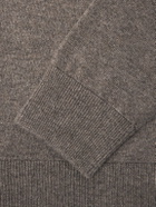 Hartford - Wool and Cashmere-Blend Half-Zip Sweater - Brown