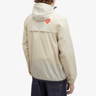 Comme des Garçons Play Men's x K-Way Half Zip Packable Jacket in Beige