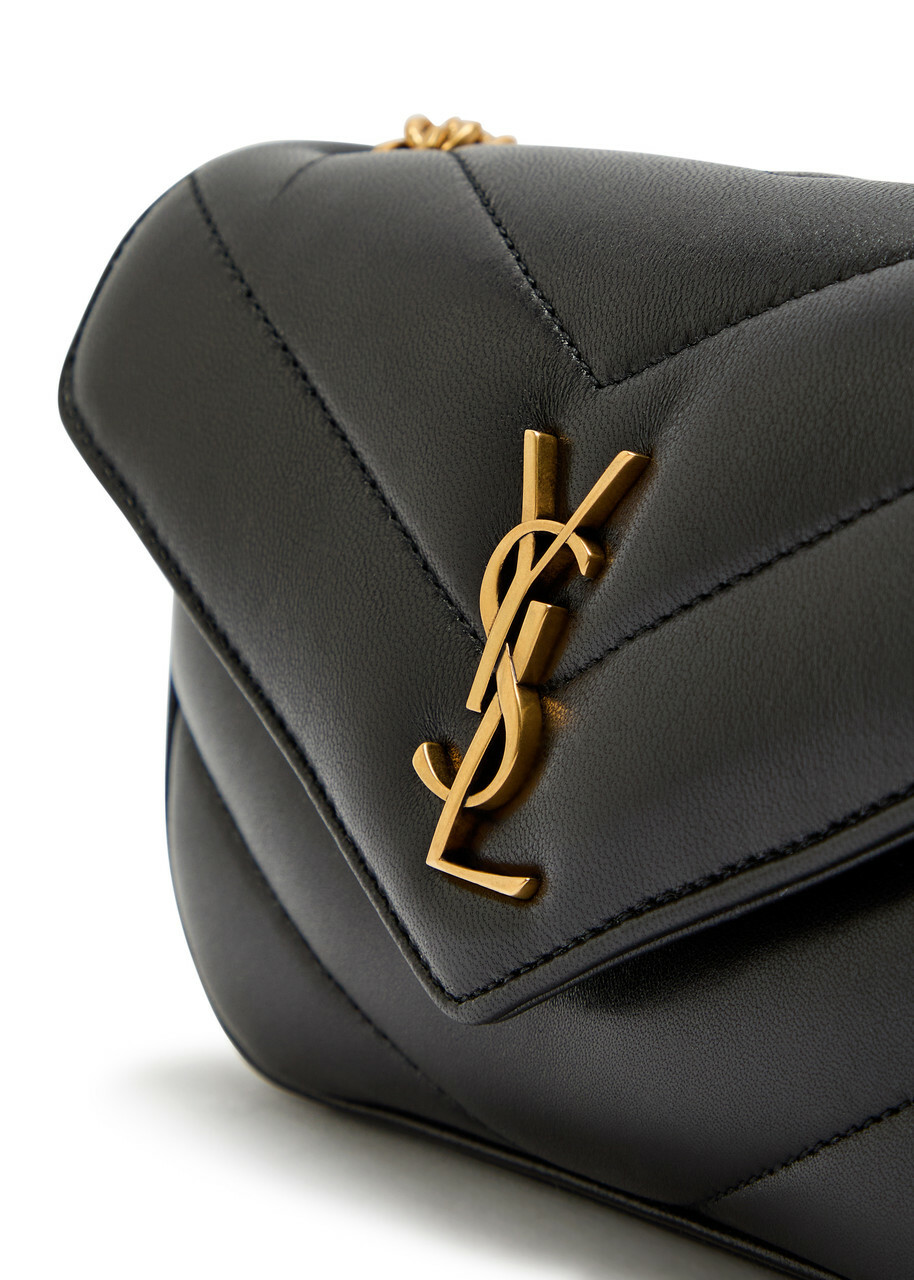Saint Laurent Loulou Mini Quilted Leather Shoulder bag - Black - One Size