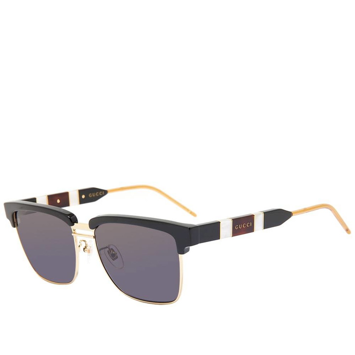 Photo: Gucci Sophisticated Web Sunglasses