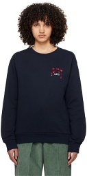 A.P.C. Navy Hearts Sweatshirt