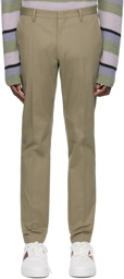 Paul Smith Khaki Four-Pocket Trousers