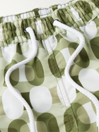 Frescobol Carioca - Ipanema Slim-Fit Short-Length Printed Recycled Swim Shorts - Green
