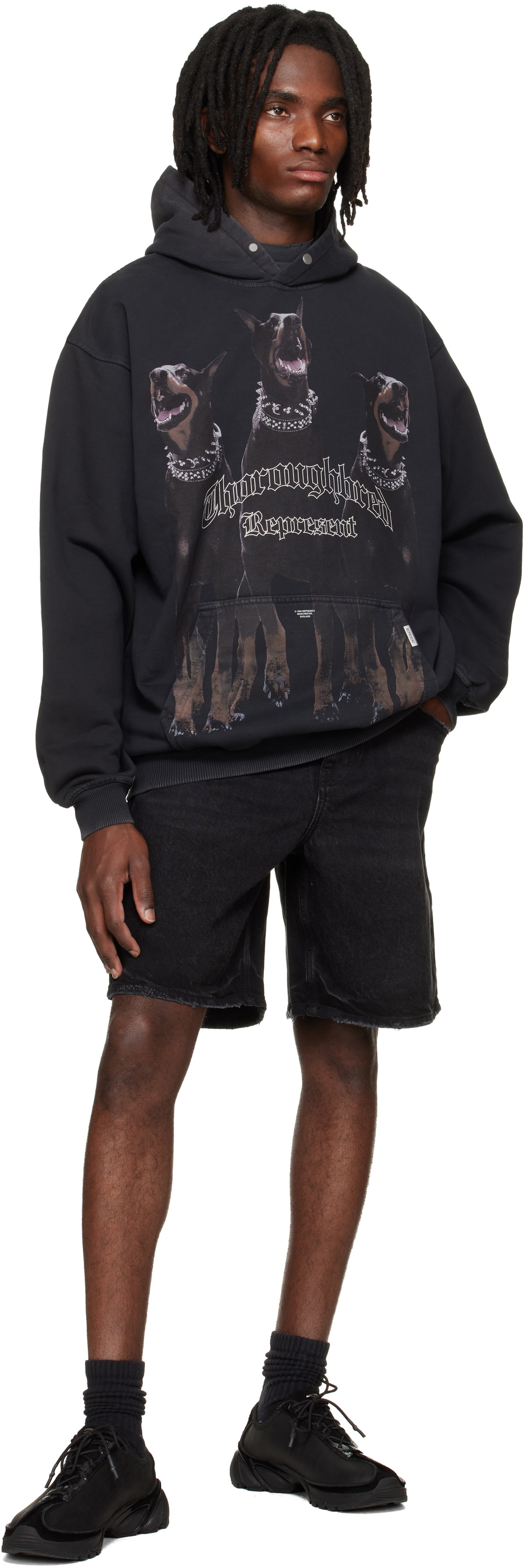 Represent Black 'Thoroughbred' Hoodie