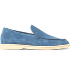 Loro Piana - Summer Walk Suede Loafers - Men - Blue