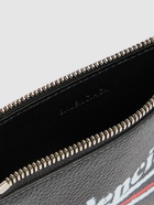 BALENCIAGA Printed Leather Zip Wallet