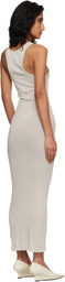 Entire Studios Off-White Muscle Tank Midi Dress