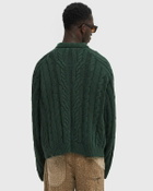 Honor The Gift CABLE ZIP LEISURE HENLEY Green Mens Pullover